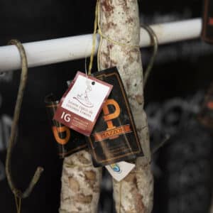 Salame Colinia Caroya etiqueta negra "Familia Piazzoni"