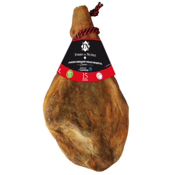 Pata deshuesada de Jamón crudo Serrano español " Gran Reserva 18 meses "Torre de Núñez"