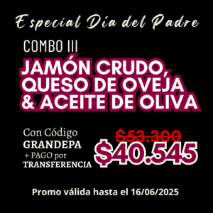 COMBO III: Jamón Crudo, Queso de Oveja & Aceite de oliva
